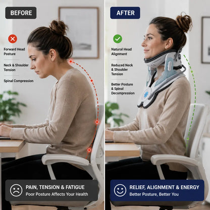 SpineEase™ Cervical Traction Device — At-Home Neck Decompressor