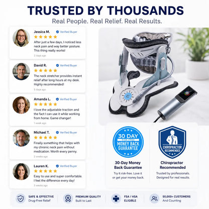 SpineEase™ Cervical Traction Device — At-Home Neck Decompressor
