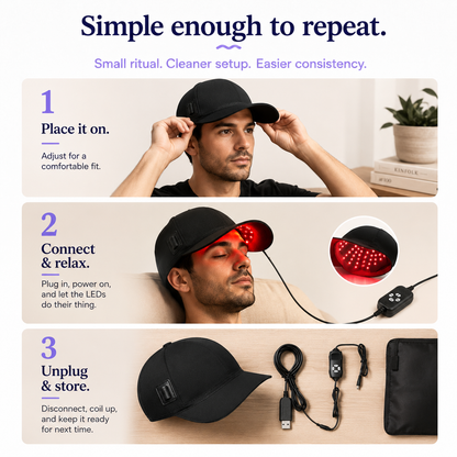 Hair Regrowth Laser Cap — Regrow Thicker Hair Without Daily Treatments