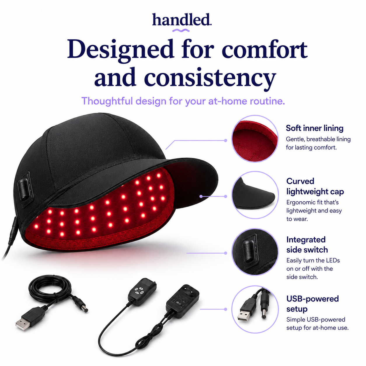 Hair Regrowth Laser Cap — Regrow Thicker Hair Without Daily Treatments