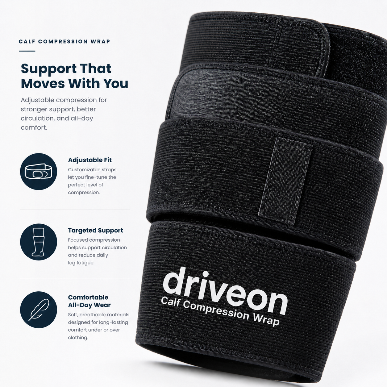 Calf Compression Wrap — Walk Longer With Lighter Legs