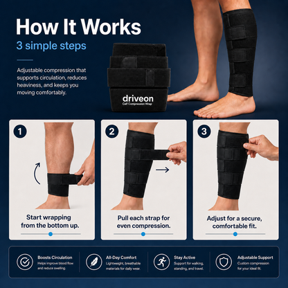 Calf Compression Wrap — Walk Longer With Lighter Legs