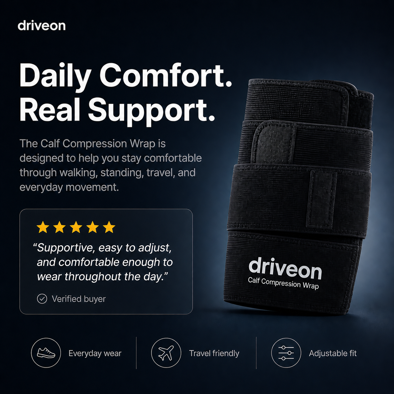 Calf Compression Wrap — Walk Longer With Lighter Legs