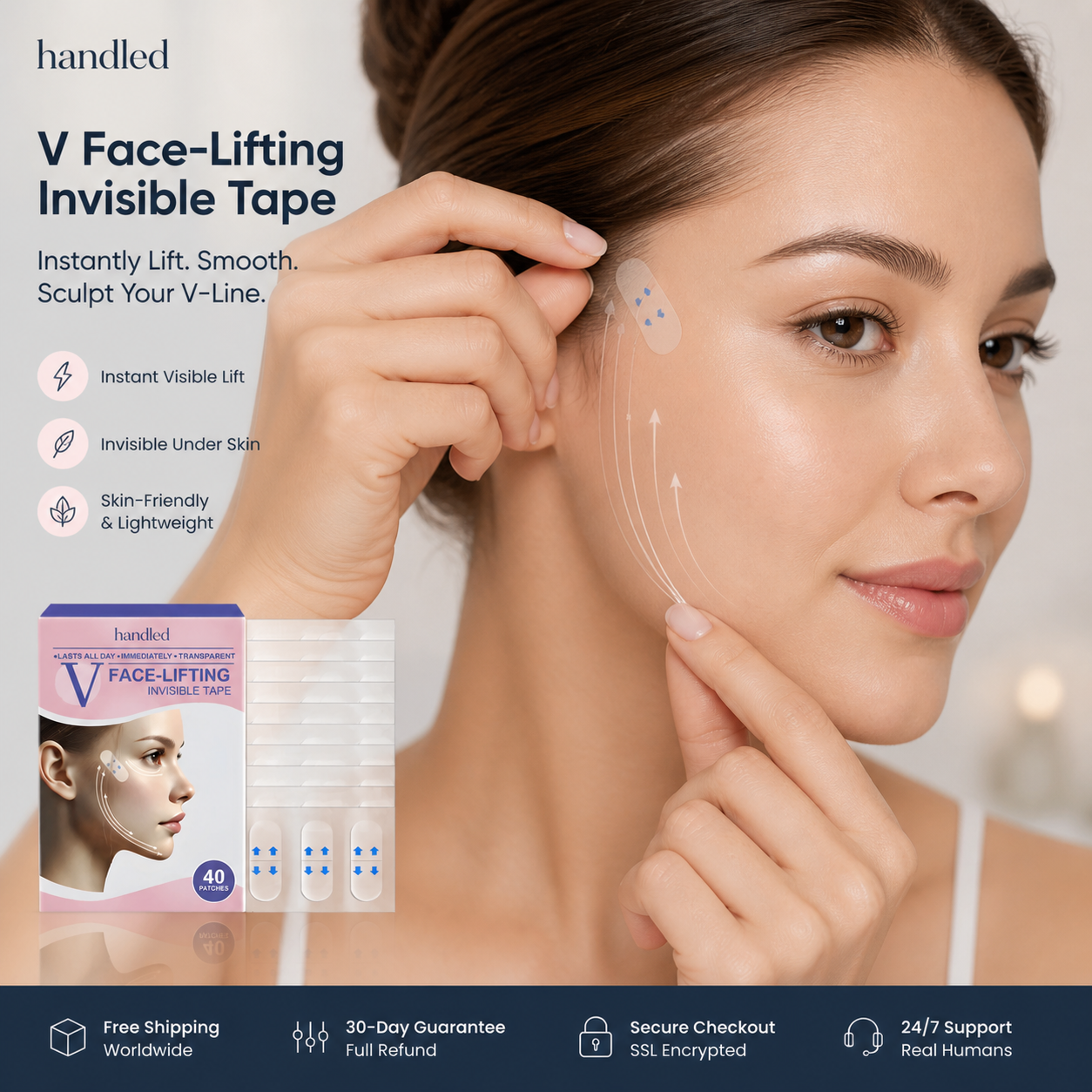 Handled Lifting Invisible Tape - Instantly Lift Sculpt Your V-Line