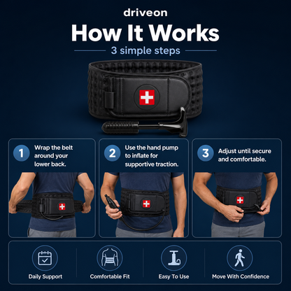 Decompression Air Traction Back Support Belt — Move Freely Without Back Pain