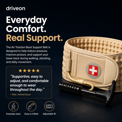Decompression Air Traction Back Support Belt — Move Freely Without Back Pain