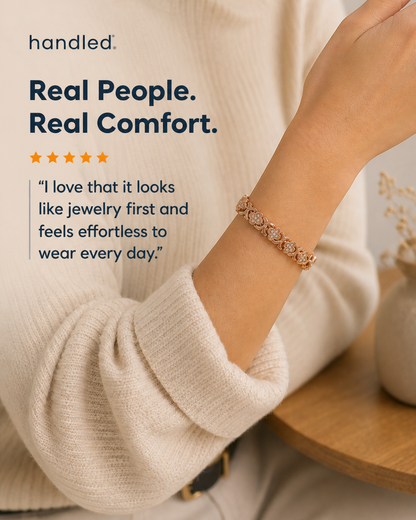 Handled Copper Bracelet - Wear Daily Comfort Move With Confidence.