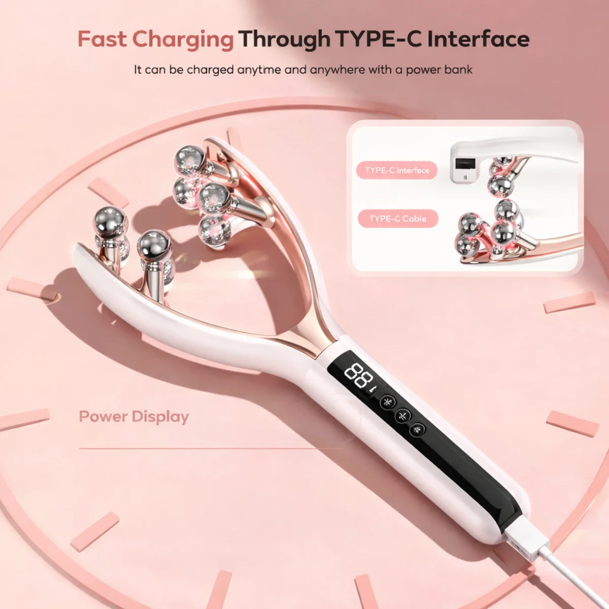 Handled Face Sculpt EMS Beauty Roller - Lift & Sculpt Your Face in Minutes
