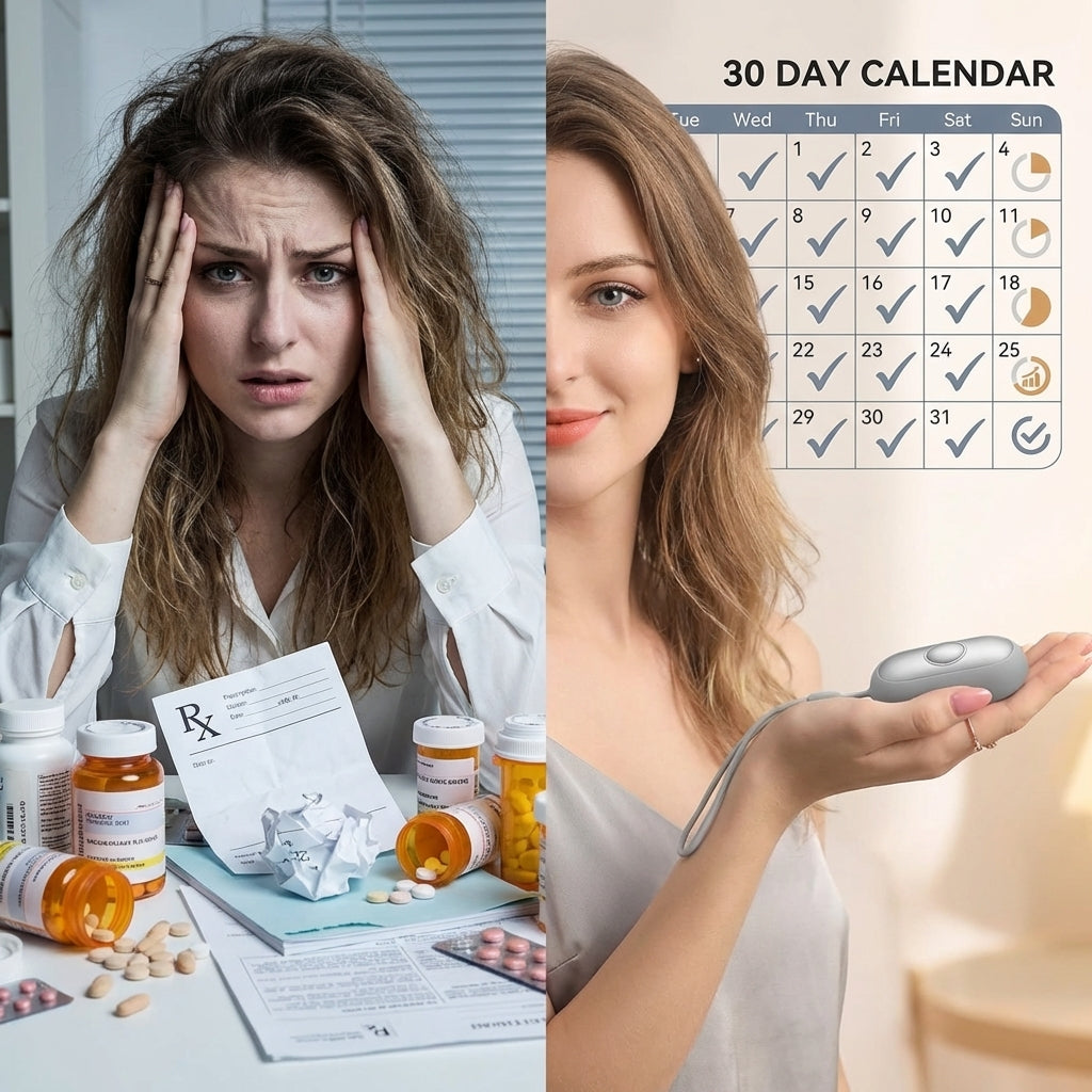 Handled anxiety-device differentiator