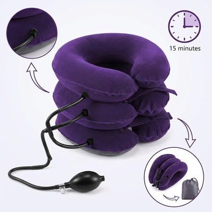 Handled neck-traction features