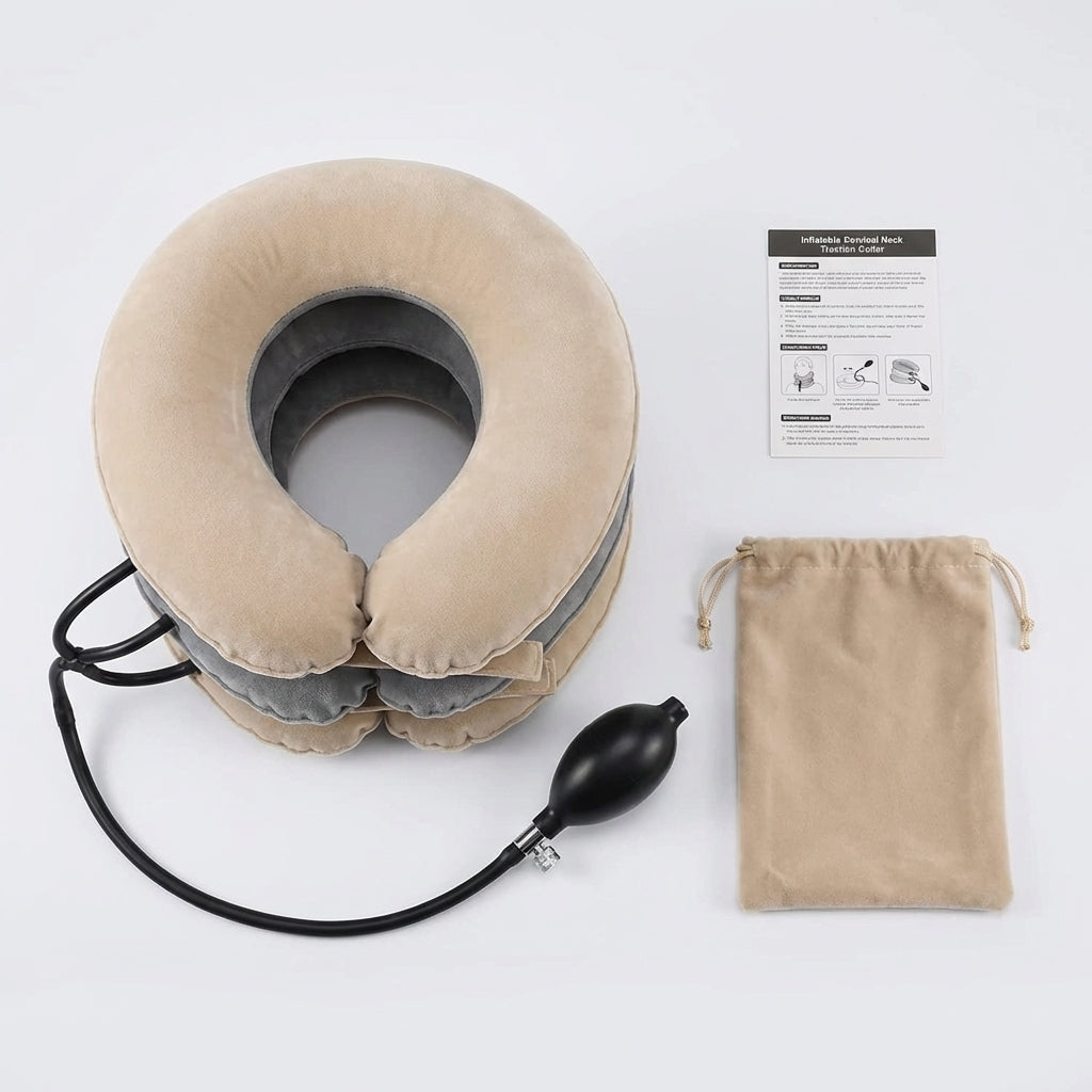 Handled neck-traction features