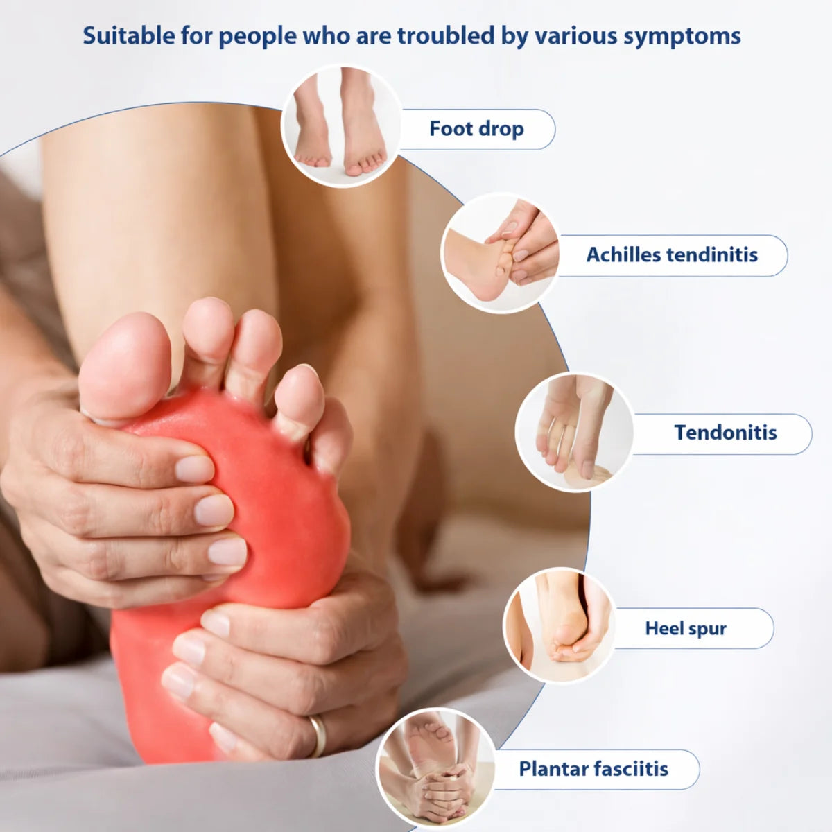 Handled Foot Drop Brace Night Splint - Overnight Support