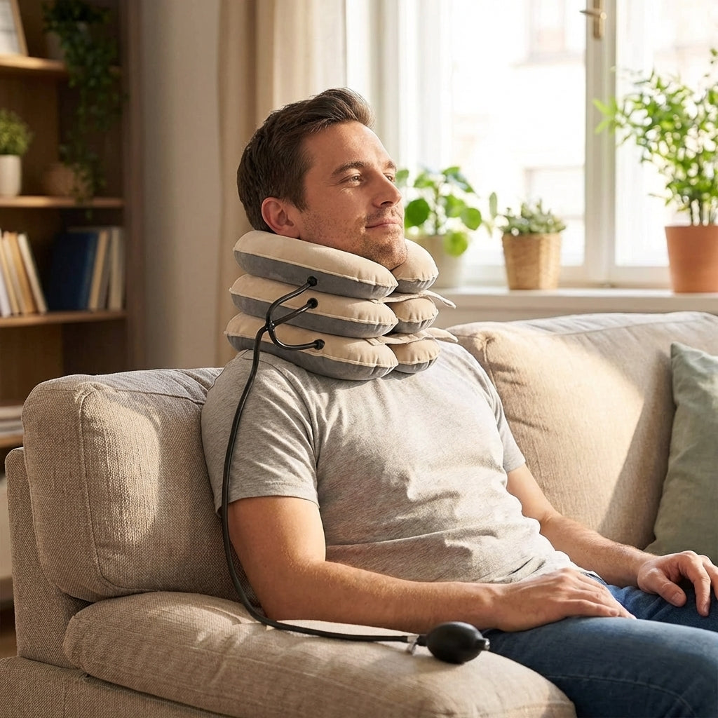 Handled neck-traction lifestyle