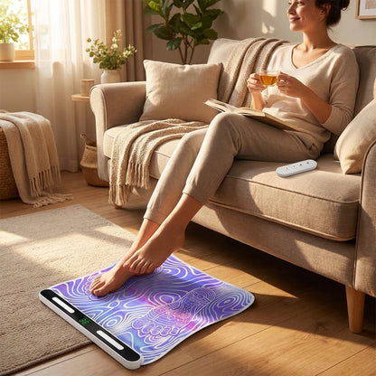 EMS Foot Mat - product in use lifestyle shot