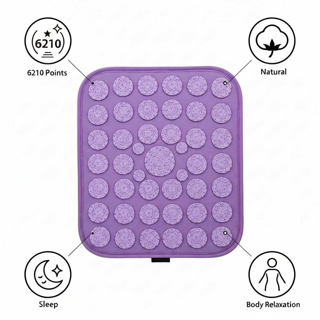 Handled acupressure-mat trust